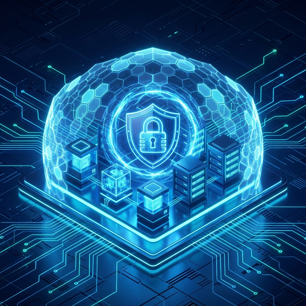 Escudo de Proteção Digital 3D